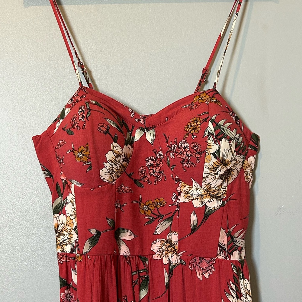 Xhilaration | Terracotta Floral Jumper